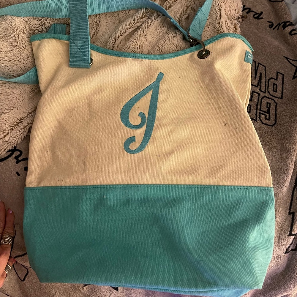 31 thirty-one canvas bag Monogrammed with the letter J